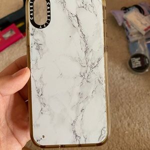 Caseify White marble case iPhone X/xs